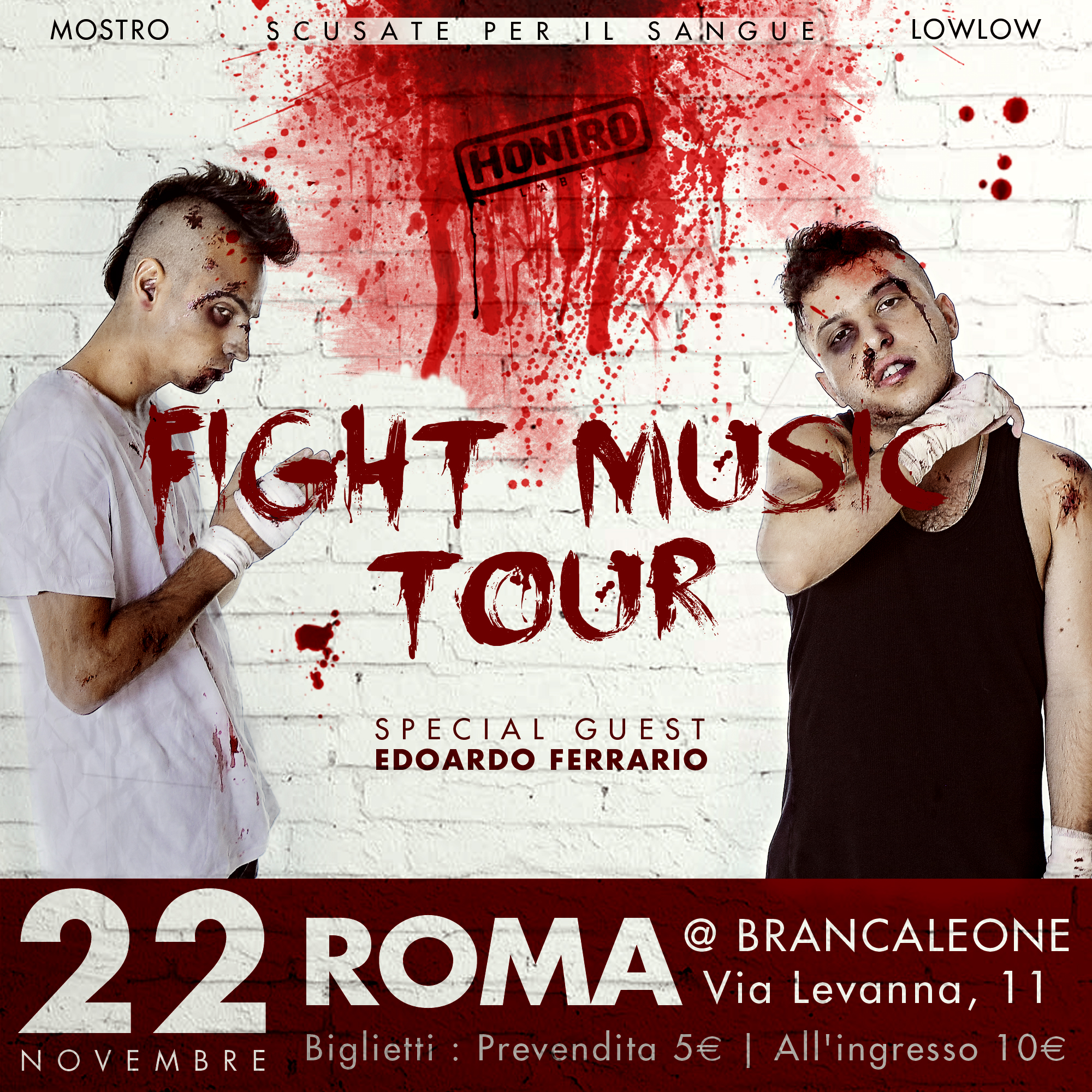 Fight Music Tour · Roma, Brancaleone · 22 novembre 2014